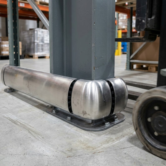 2" stainless steel wall bump rail impact protection