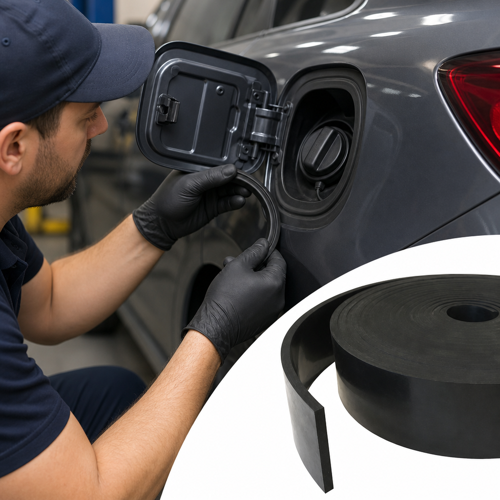 Nitrile PVC Fuel Grade Rubber Strip 5m for Gaskets & Seals