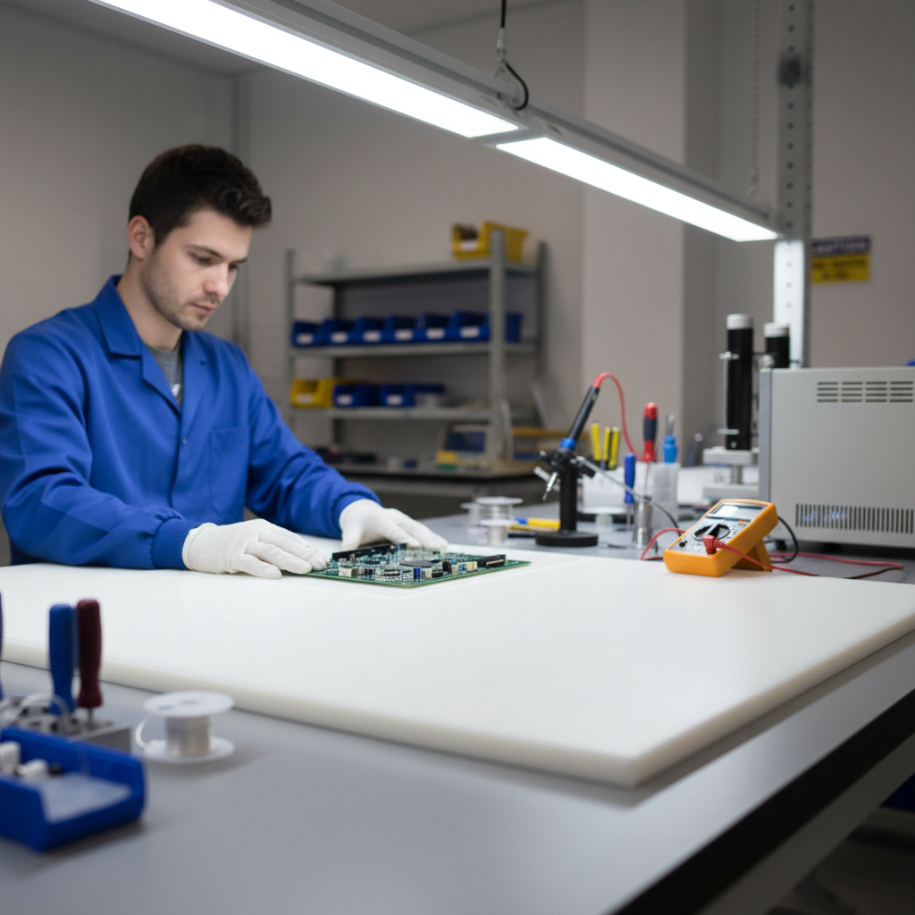 Premium Static Dissipative Acetal Sheet - POM C Polyacetal with High Impact Strength, Low Moisture Absorption, and Excellent Machinability
