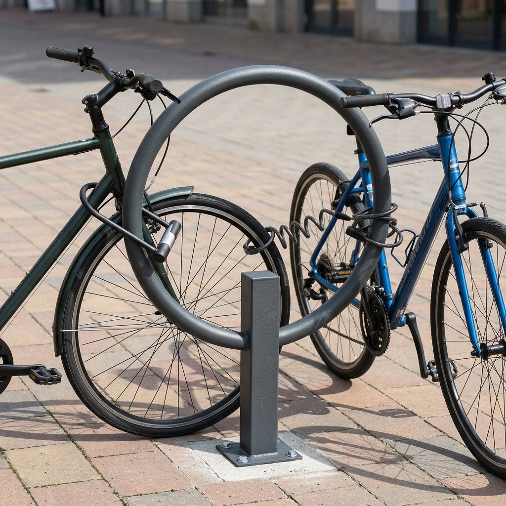 800mm Two-Bike Cycle Stand, Galvanised Steel