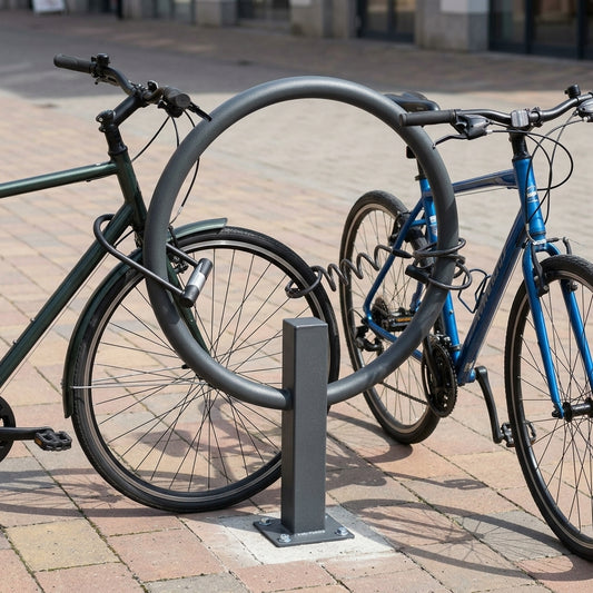 800mm Two-Bike Cycle Stand, Galvanised Steel