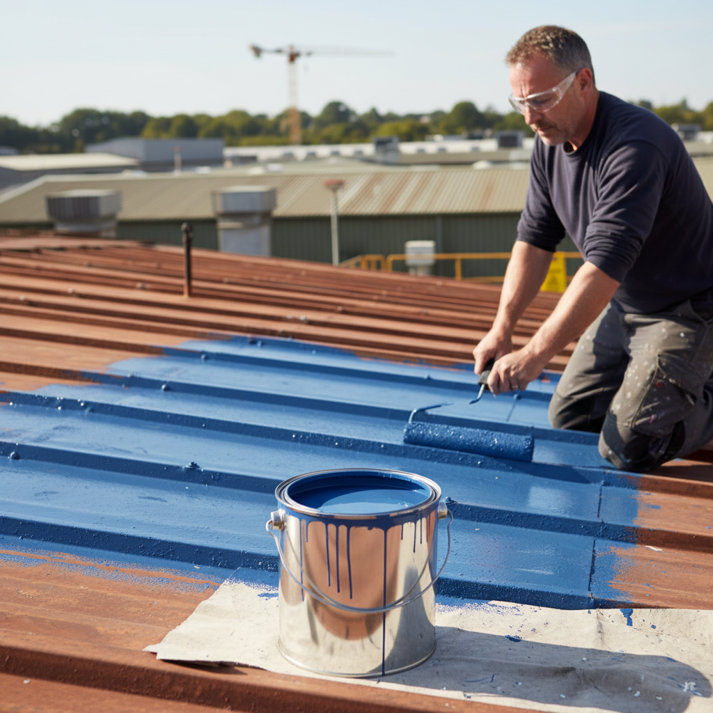 Premium High-Performance Polyurethane Enamel Roof Paint for Metal & Fiberglass Roofs, Tough Finish, UV Resistant