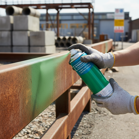Premium Quick Drying Traffic Green Aerosol Spray Paint - 400ml, UV Resistant, High Opacity Finish