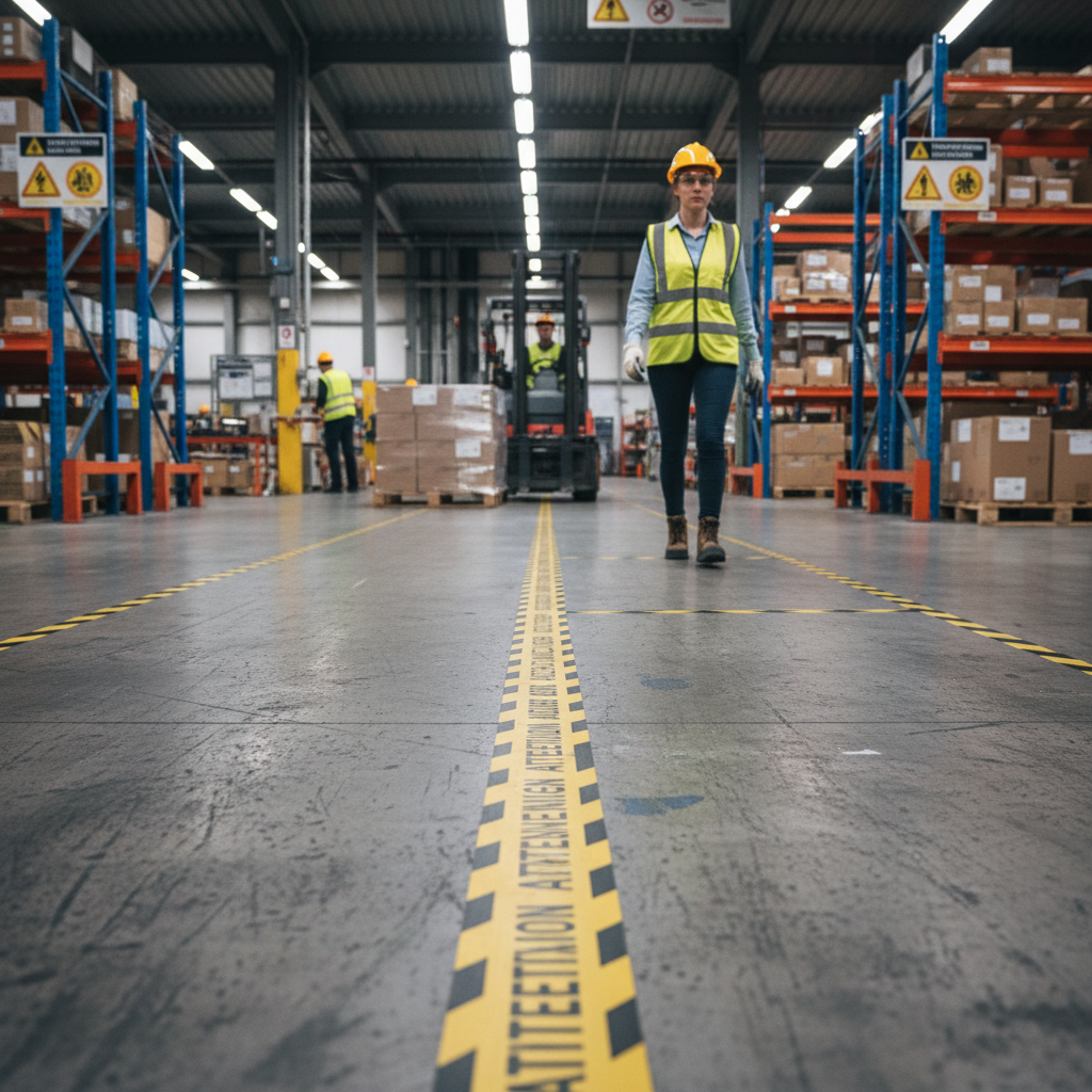 Premium High-Performance Anti-Slip Warning Tape 75mm x 18.3mm - Durable, Chemical Resistant, and Highly Visible for Hazardous Areas
