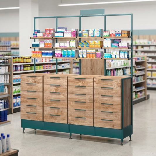 2000mm Pharmacy Checkout Wall Cabinet