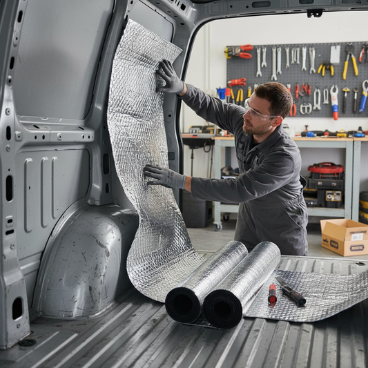 Premium Sound Deadening and Insulation Kit for Small Vans - Easy Peel & Stick Installation with High Thermal Efficiency