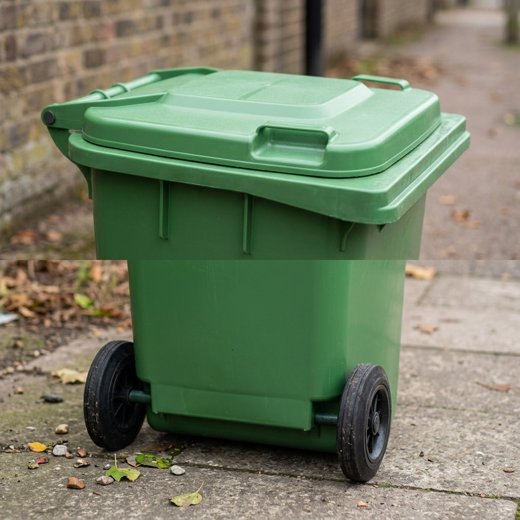 120 litre wheelie bin – EN840 polyethylene (view 2)