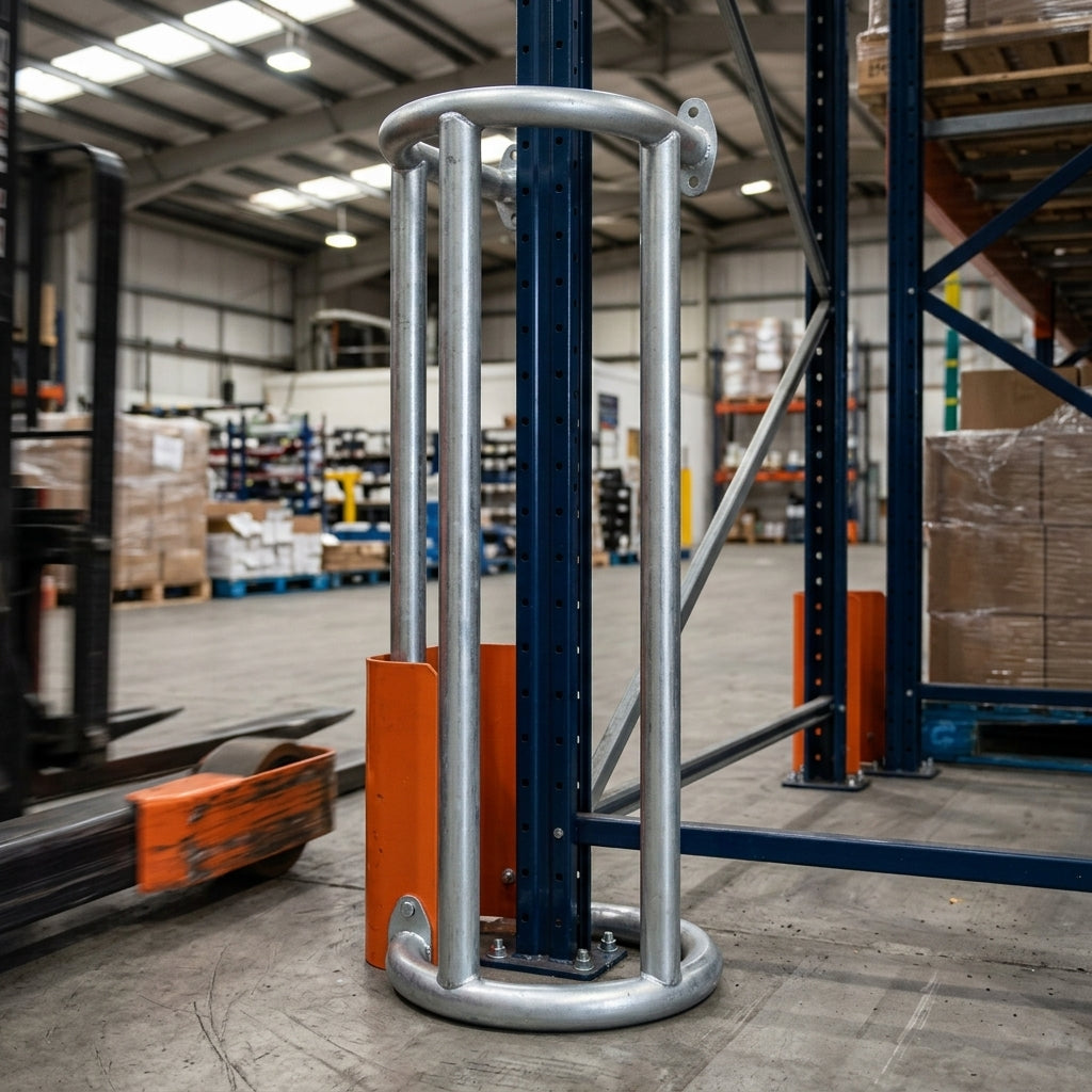 48mm Wall-Mounted Column Post Protector — 988mm or 1488mm Height