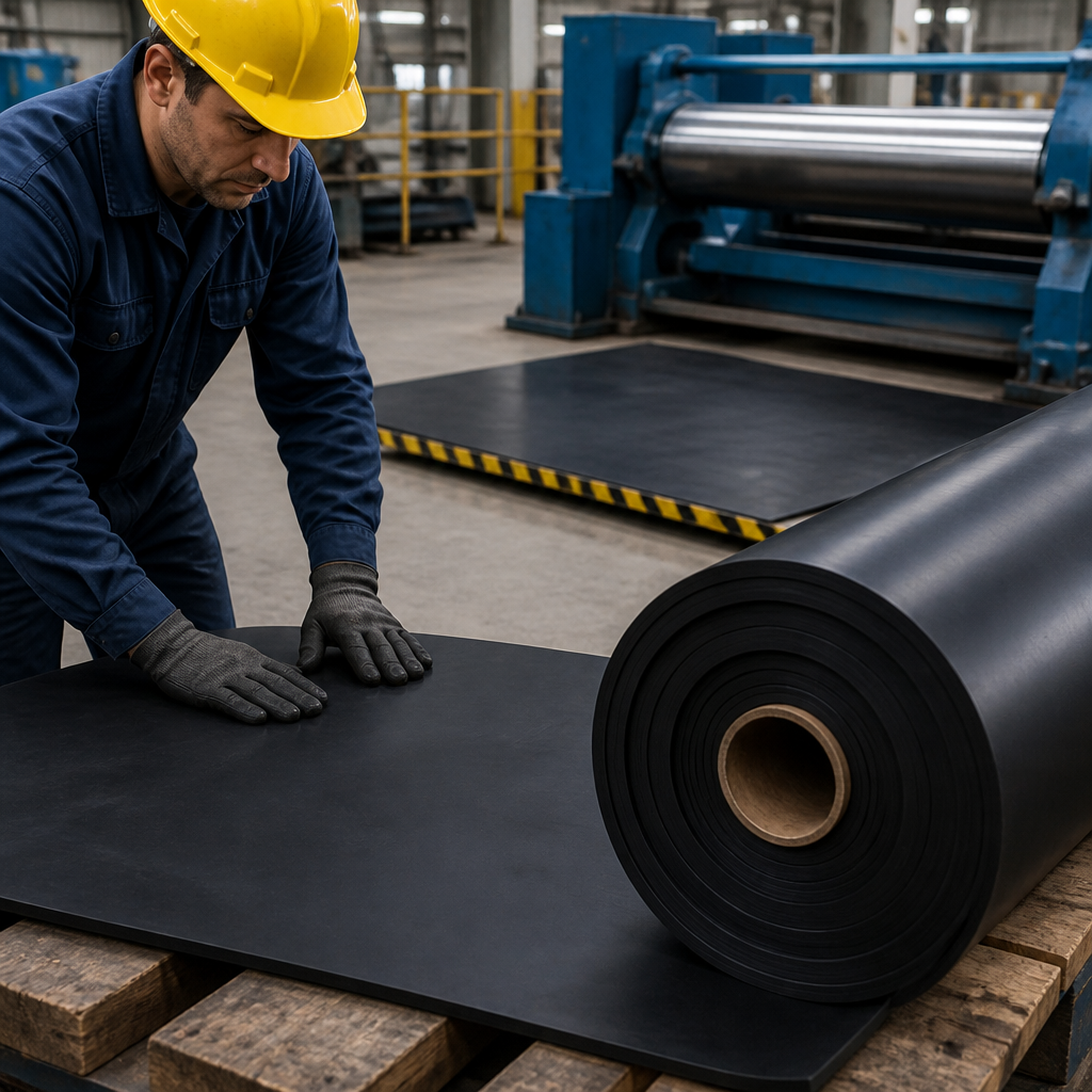 Commercial Quality Black Nitrile Rubber Sheet 1.4m Wide for Industrial Applications