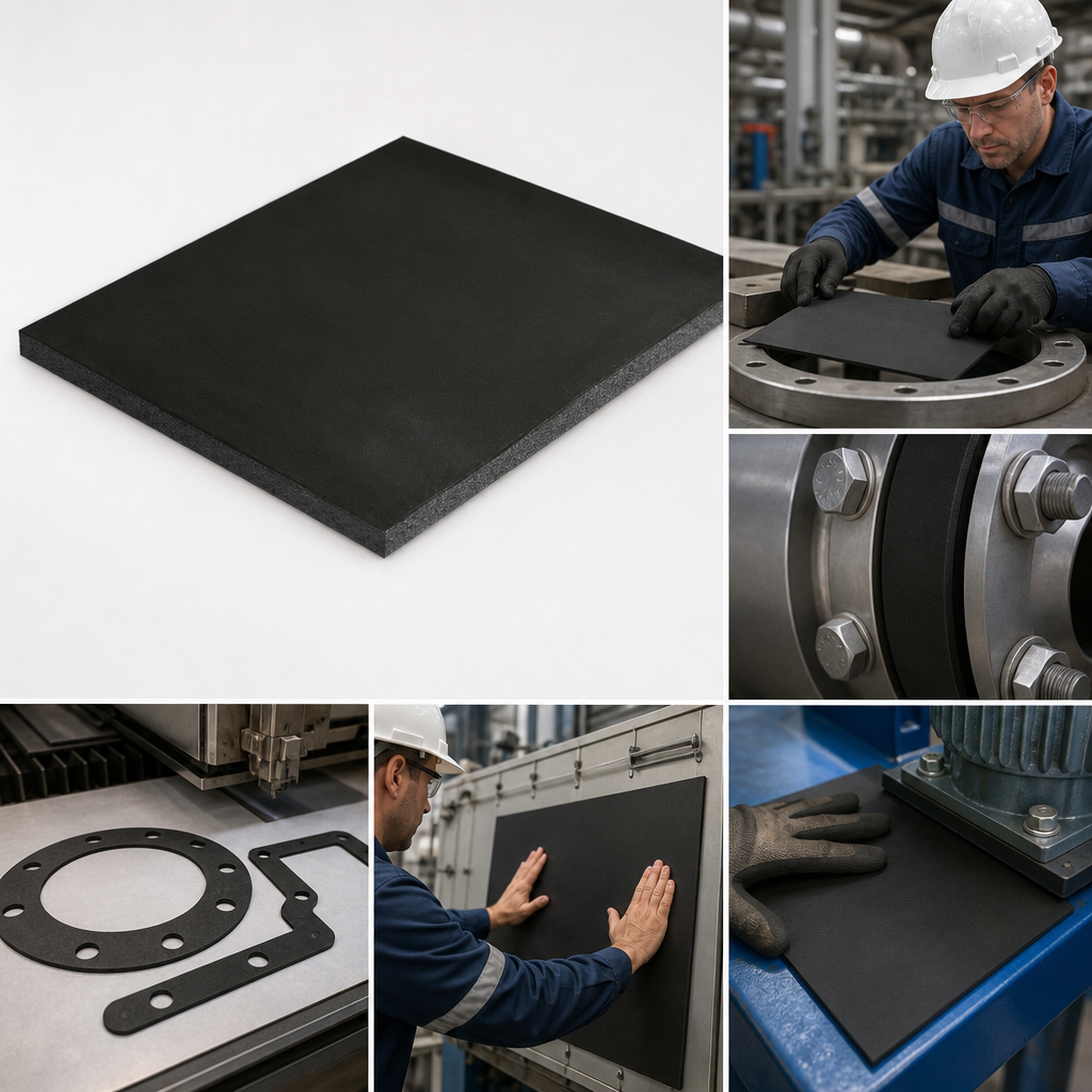 Viton Sponge Rubber Sheet 1422mm x 710mm x 3.18mm for Industrial Applications