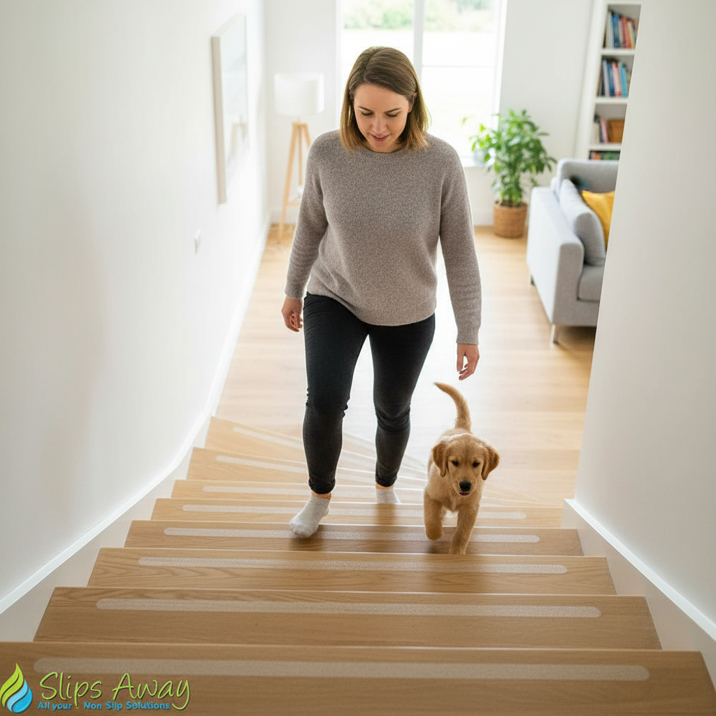 Premium Non-Slip Strips for Stairs - Clear 64cm x 3cm Pack of 16 for Safety - High-Quality Professional Grade for Industrial and Commercial Applica...