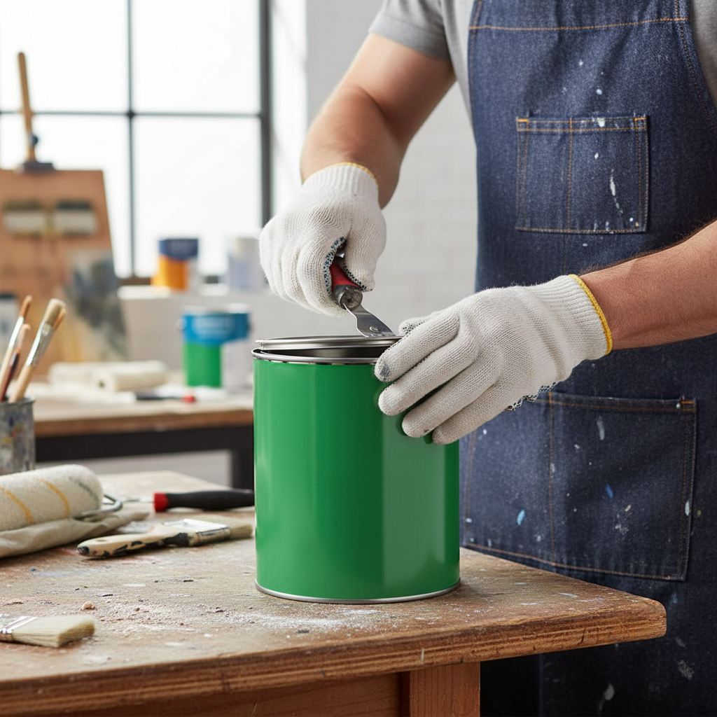 Premium Universal PU Enamel Paint in Vibrant Pure Green - Durable, Weather-Resistant Finish for Indoor and Outdoor Use