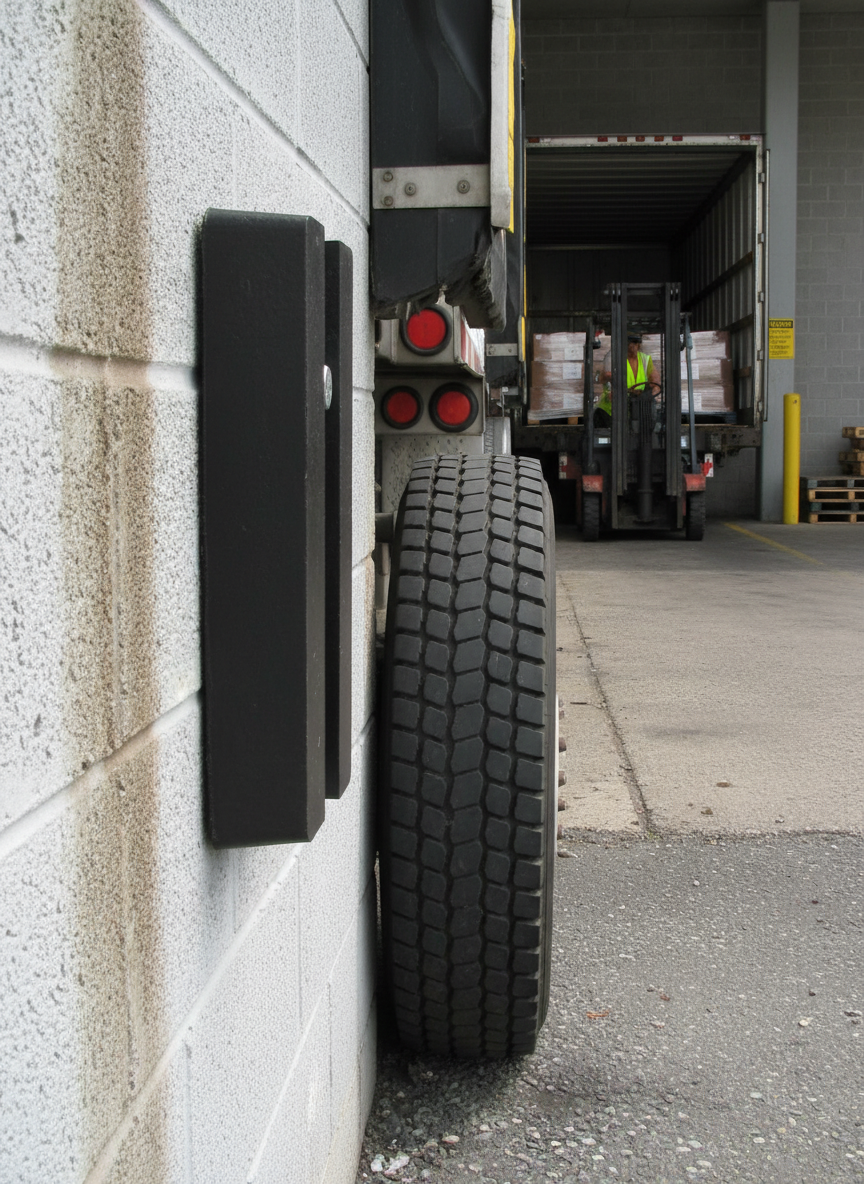 Premium Heavy Duty Dock Bumper 450 x 230 x 50 mm - Durable TyreCord Compound for Loading Bay Protection