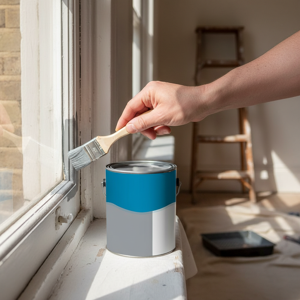 Premium Universal PU Enamel Window Grey Paint for Indoor and Outdoor Use - Quick-Drying and Durable Finish