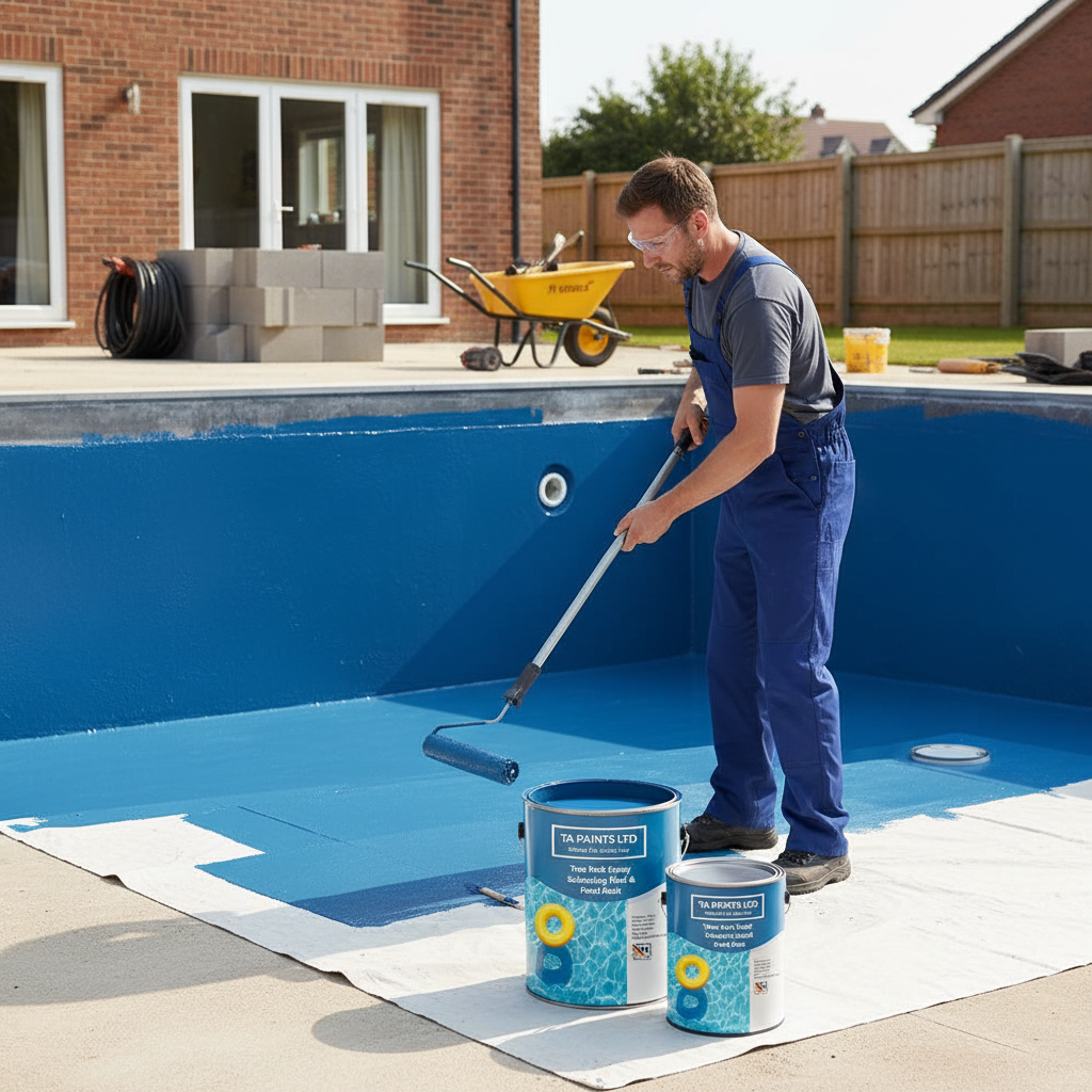 Premium Two Pack Epoxy Swimming Pool and Pond Paint - High-Performance Primer Sealer for Superior Protection