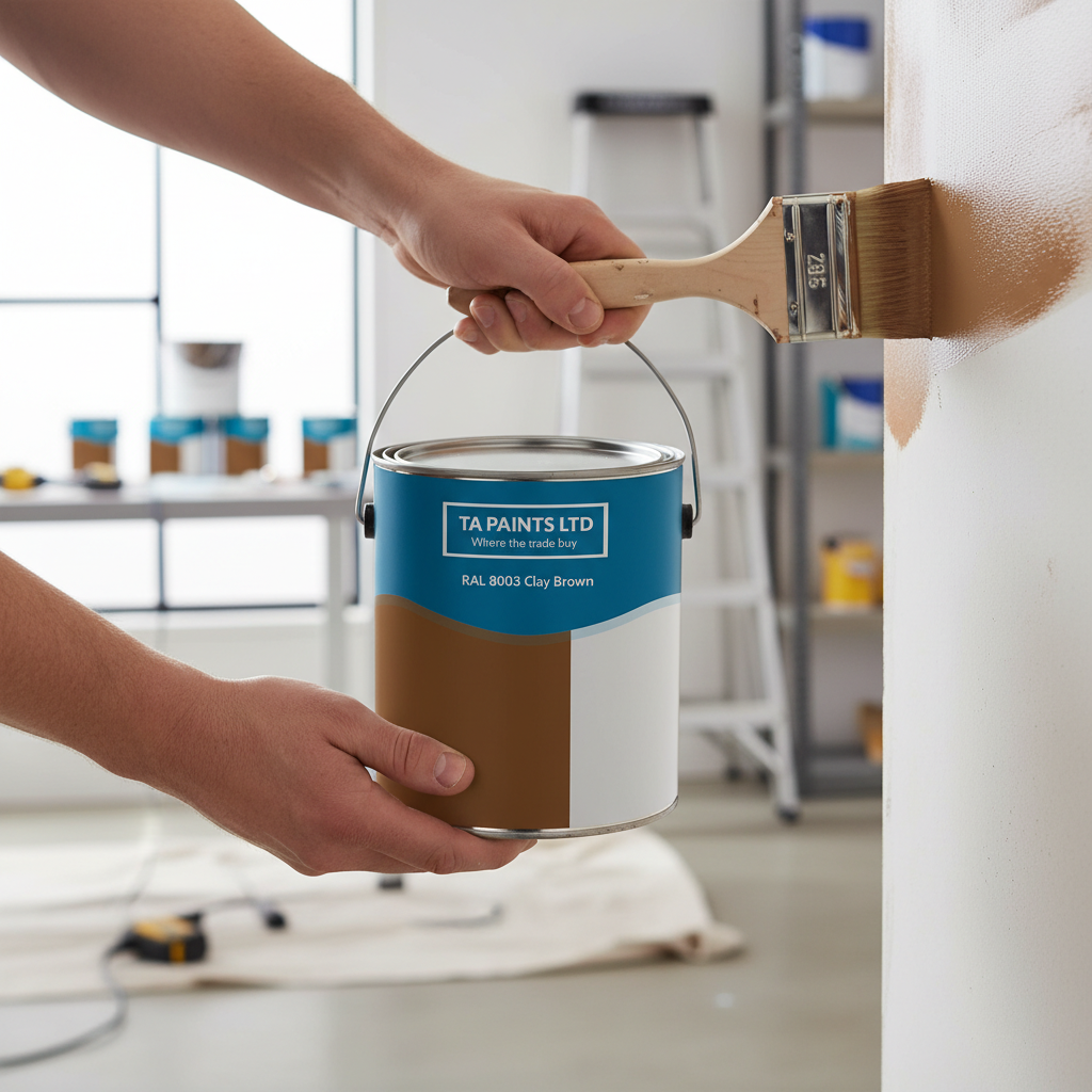 Premium Universal PU Enamel Clay Brown Paint for Indoor and Outdoor Use - Versatile, Quick-Drying, Weatherproof Finish in Multiple Sizes