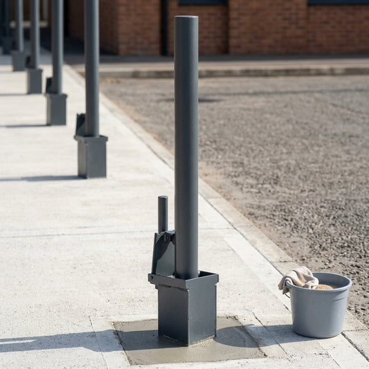 1000mm Removeable Galvanised Steel Bollard – 60–219mm Diameter