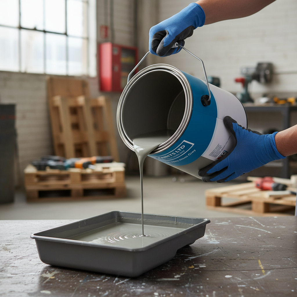 Premium Universal PU Enamel Moss Grey Paint for Industrial and DIY Applications - Quick-Drying, Durable Finish