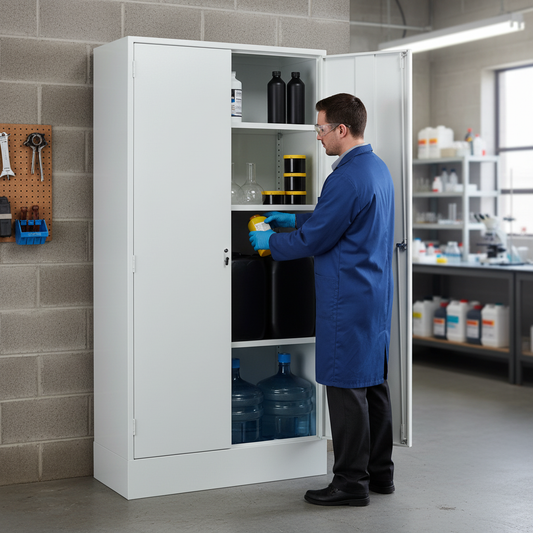 Acid & Alkali Cabinet - AAC72/36 ||L915mm x W457mm x H1829mm