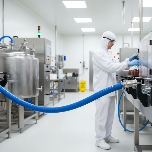 Premium 6 Bar Food and Drink Hose Assembly - Flexible NR Rubber with FDA Approval for Beverage Transfer