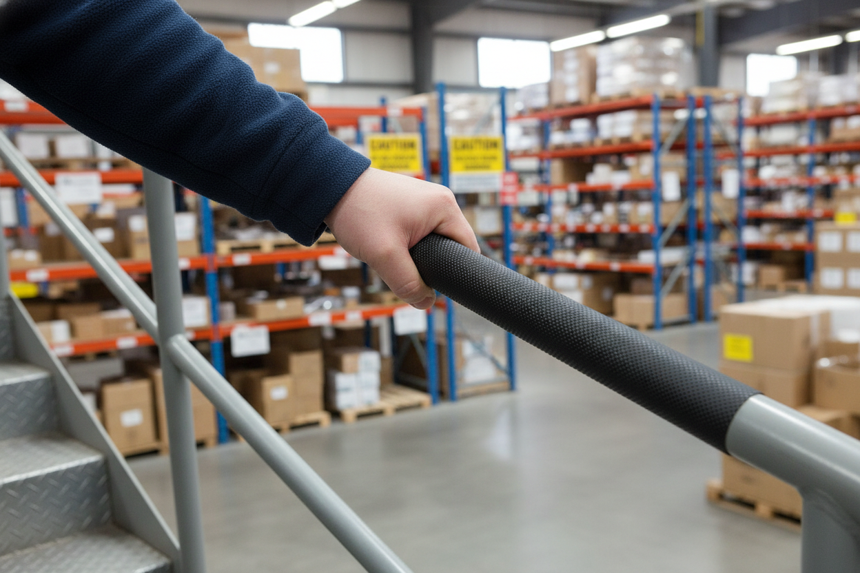 Premium Anti-Slip Handrail Grip Tape - Non-Abrasive, Insulated, Custom Sizes Available
