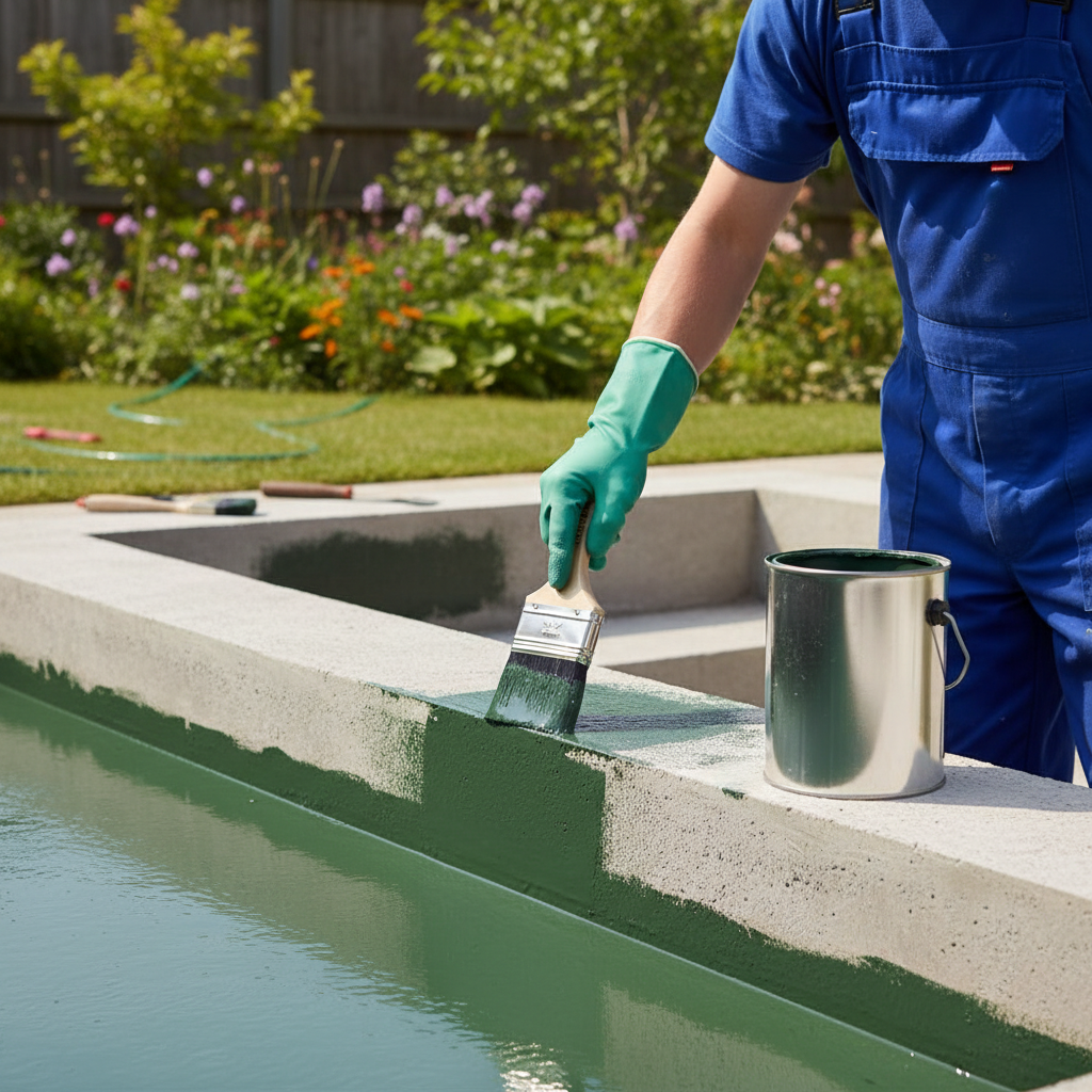 Premium Chlorinated Rubber Pond Paint - Durable, Chemical Resistant Finish for Fiberglass, Metal, Brick & Concrete Surfaces