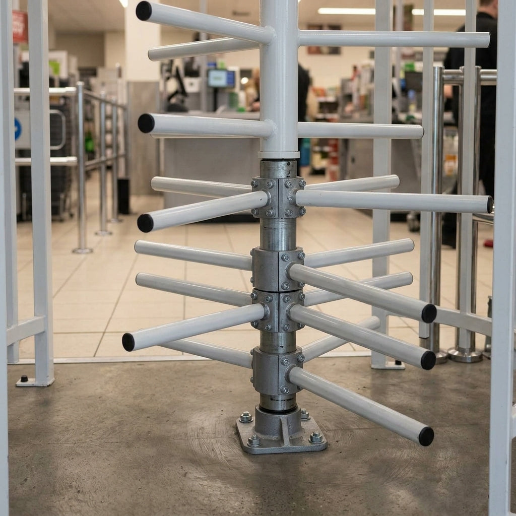 Full Height Single Turnstile Pedestrian Gate 120° (view 2)