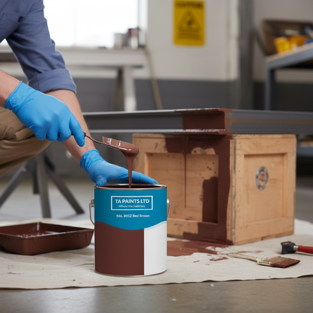 Premium Universal PU Enamel Red Brown Paint - Weather-Resistant, Quick-Drying, Ideal for Indoor and Outdoor Use in Various Finishes