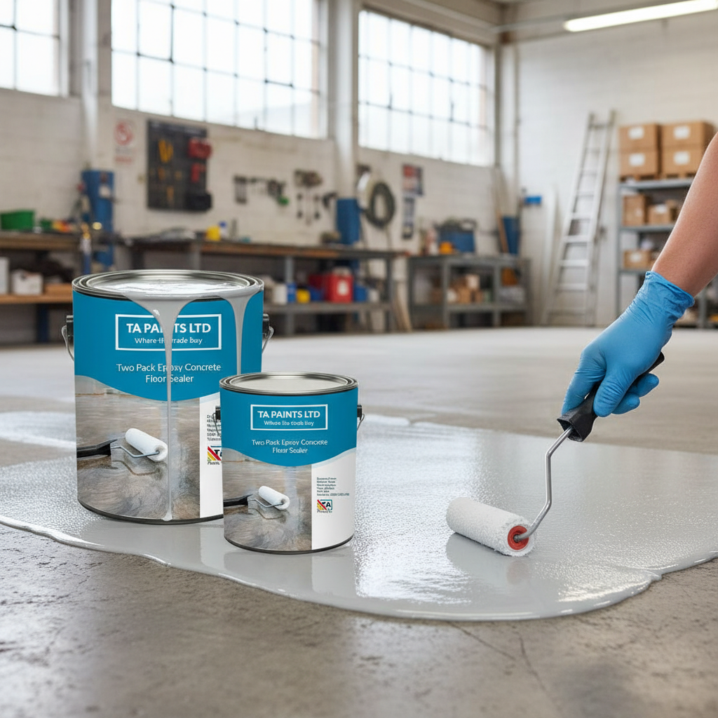 Premium Two Pack Epoxy Concrete Floor Sealer - Durable, Chemical Resistant Coating for Heavy Traffic Areas