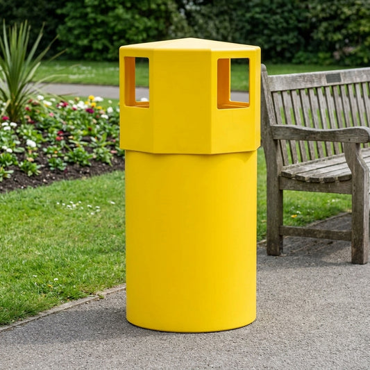 60-95L Midi Litter Bin with Lockable Hood
