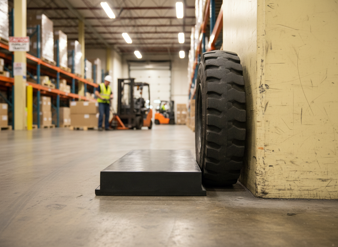 Premium Wear-Resistant Rubber Front Plate for Dock Bumpers - Durable, Removable, and Easy to Replace with Specifications 450 x 245 x 50 mm