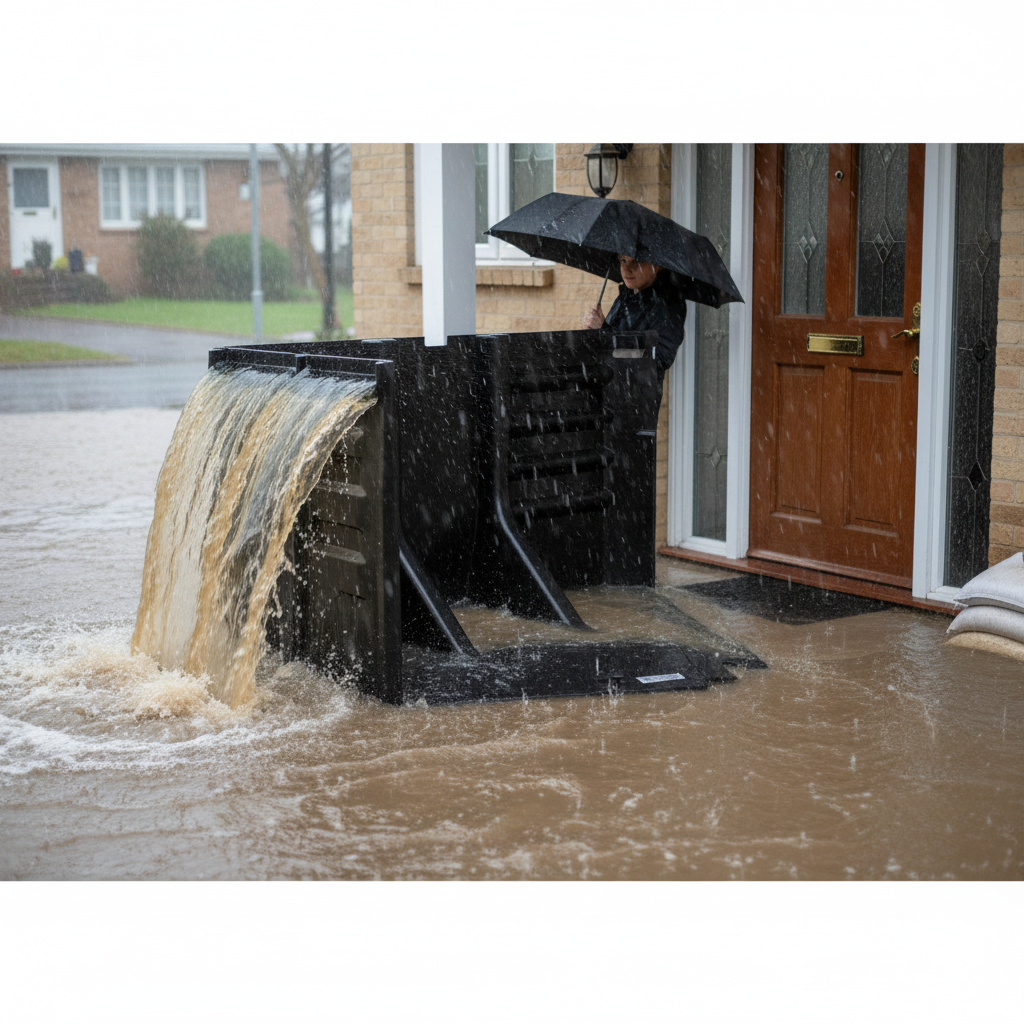 FloodFence™ | Lightweight | Corner Unit - FL-QFLCK ASSY