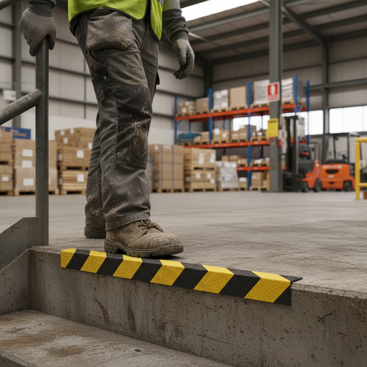 Premium Heavy Duty Anti-Slip GRP Stair Nosing - Non-Slip Edge Protection for Safe Steps (500mm - 3000mm)