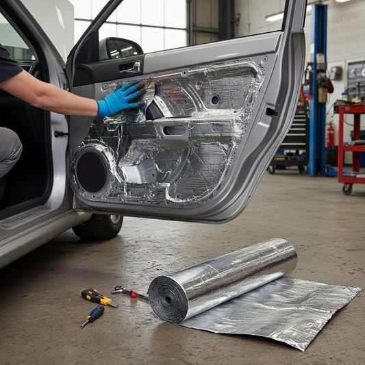 Premium Self-Adhesive Insulation Roll 5mm Thick - 5sq.m Area for Vehicle Comfort