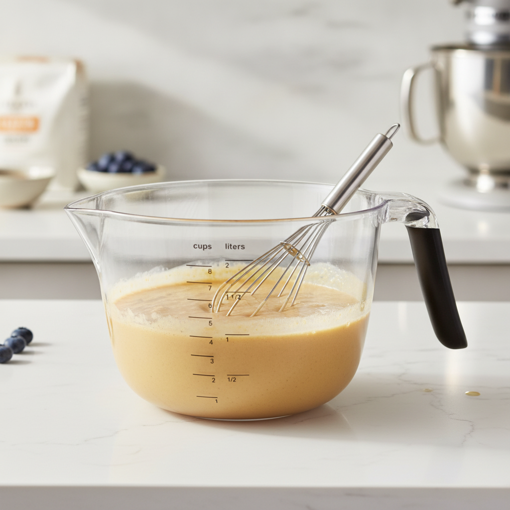 Plastic 8-Cup Batter Bowl for Mixing & Measuring Ingredients