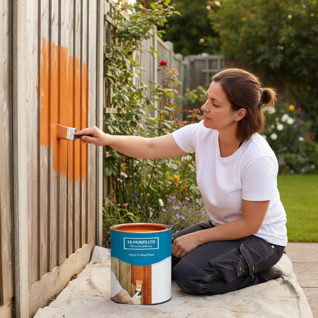 Premium Multi-Purpose Garden Paint for Fences and Sheds - High-Performance Weather-Resistant Finish with UV Protection