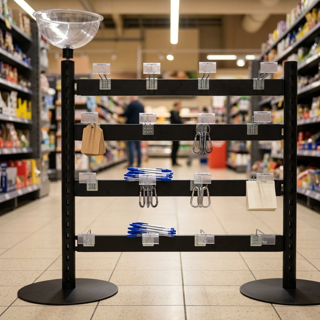 Hook Bay Queue Merchandising System – Silver or Black (view 2)