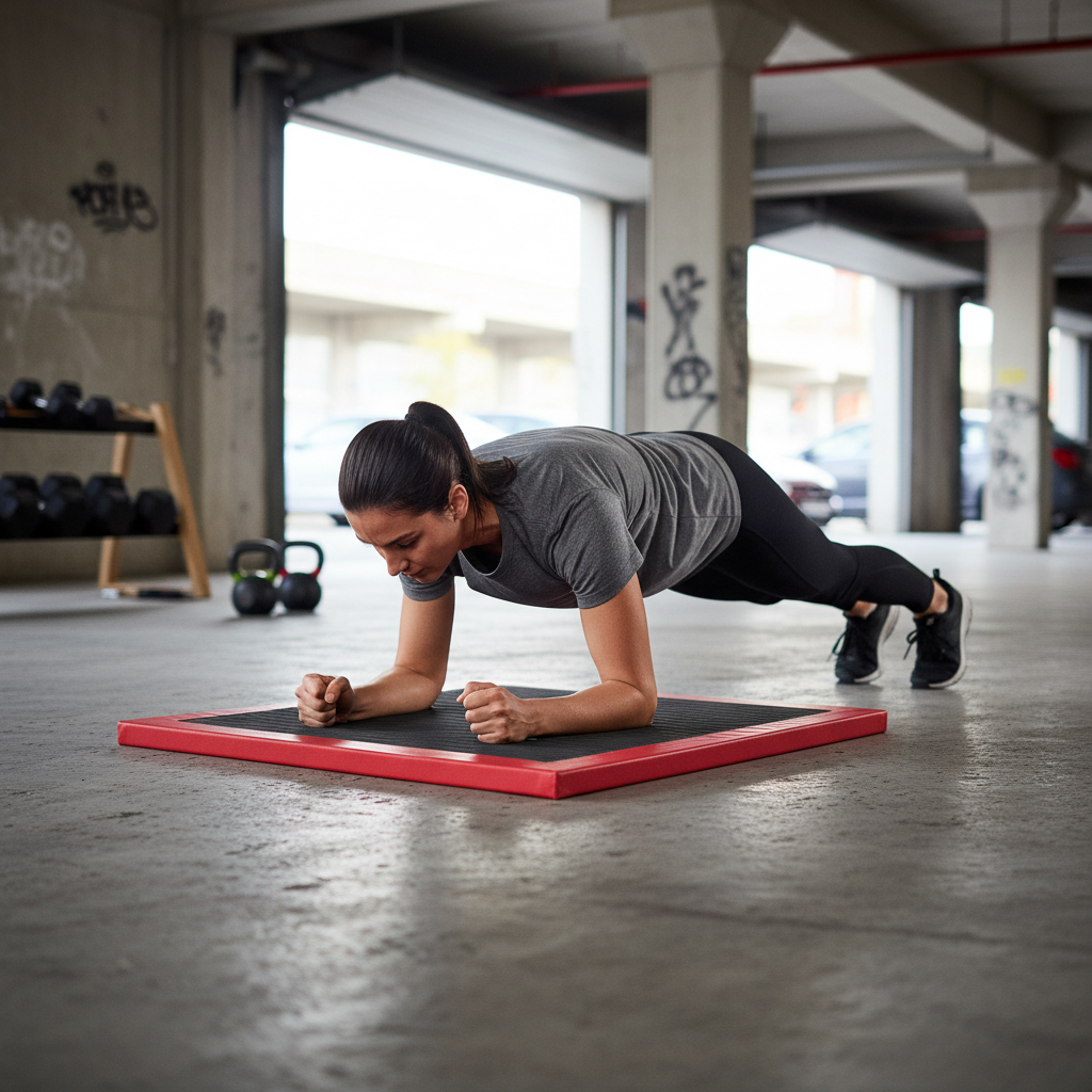 Premium Super Lightweight Gym Mat with Heavy Duty PVC Cover and Anti-Slip Base for Superior Performance