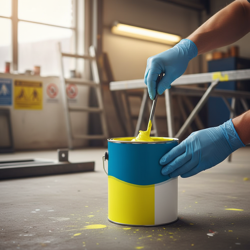 High-Performance Zinc Yellow Paint for Safety Zones and High-Visibility Applications
