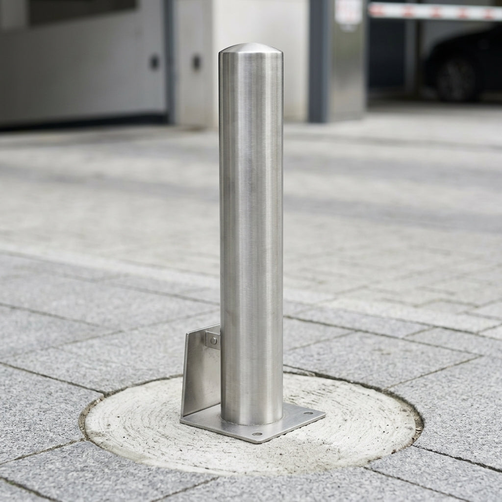 1000mm stainless steel removable bollard 304 grade (view 2)