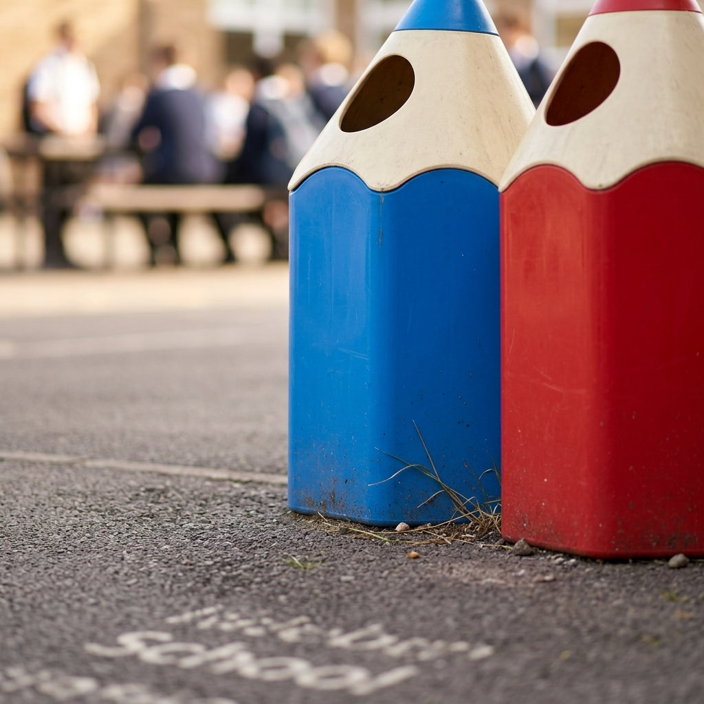 70L School Pencil Litter Bin - Durable Design (view 2)
