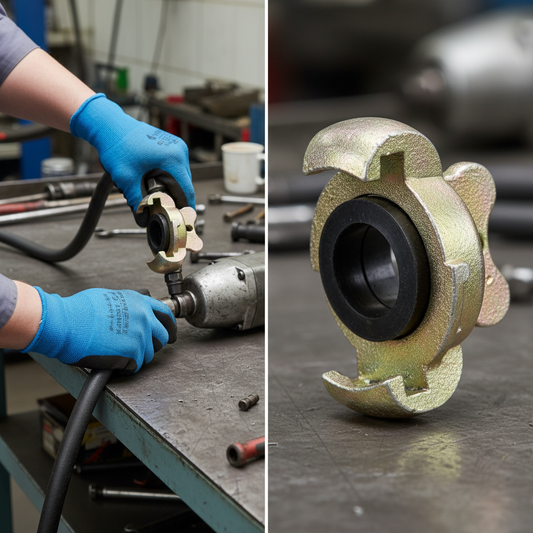 Premium Quick Release Coupling European Style Blank Plug for Euro Couplings - Malleable Iron Construction