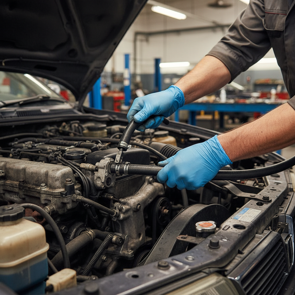 Premium Automotive Fuel Hose R6 - Nitrile Tube, High Tensile Reinforcement, UV and Abrasion Resistant, Temperature Range -40°C to +100°C