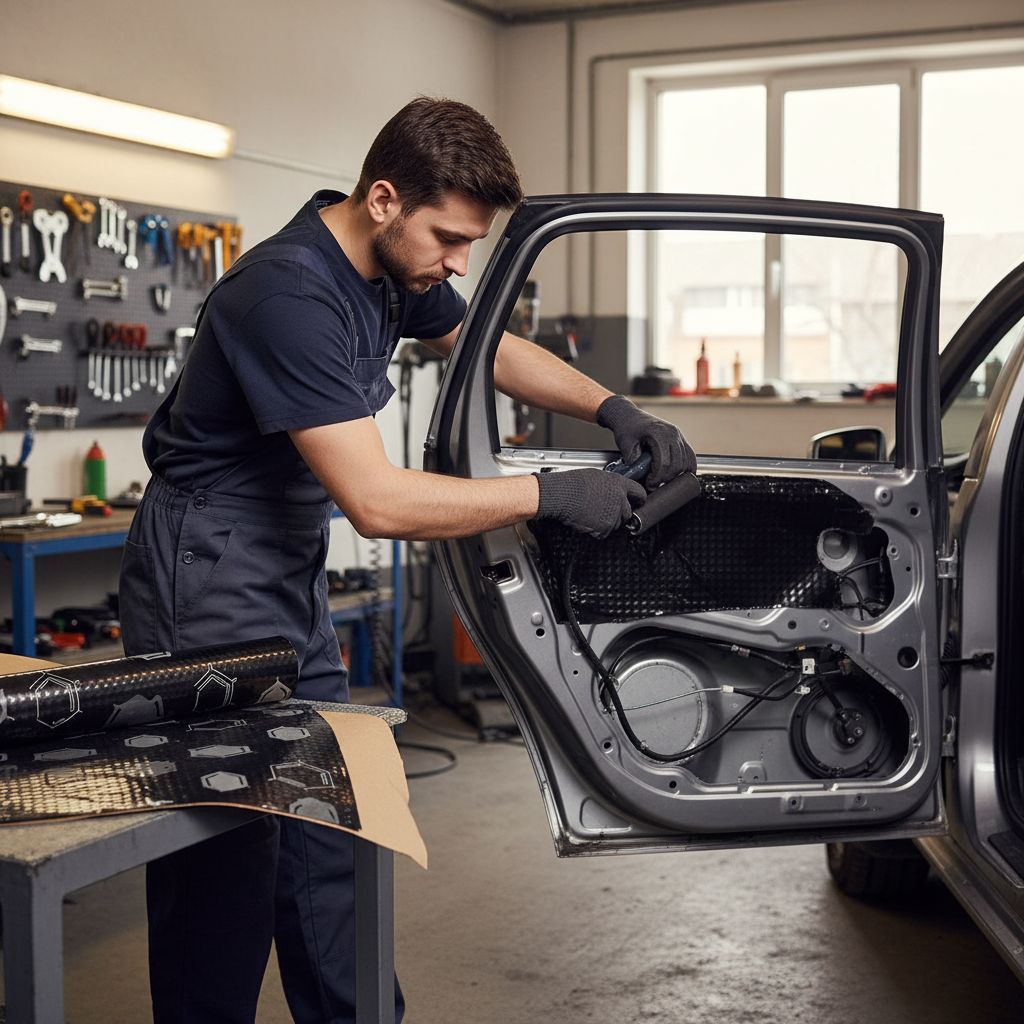 Premium Self-Adhesive Anti-Vibration Material 2.2mm Thickness, High-Performance Butyl Rubber Composite for Automotive Applications