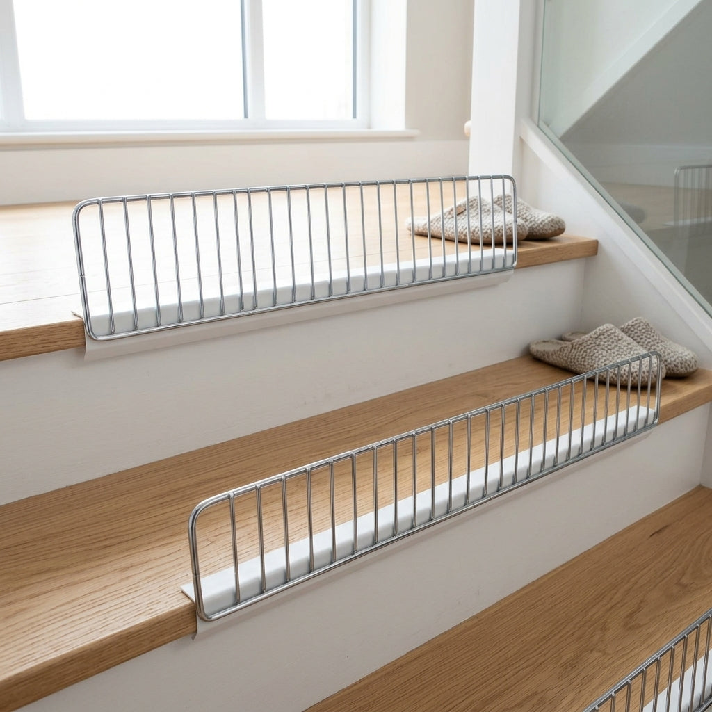 Shelf Front Wire Riser Chrome 665–1250mm