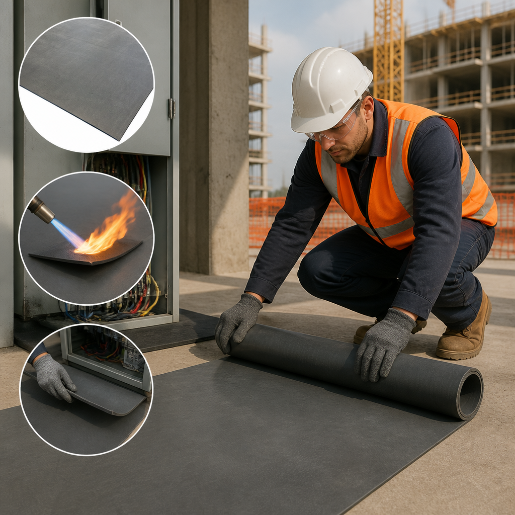 Flame Retardant Solid Silicone Rubber Sheet for Safety Applications