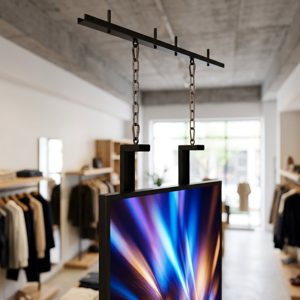 43–75" ceiling hanging mount for commercial display screens (view 2)