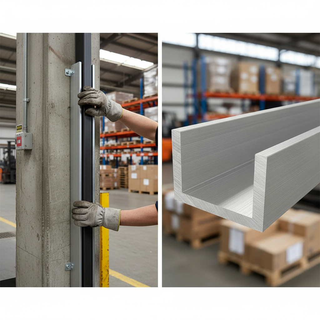 Premium 34.9mm x 25.4mm x 3.2mm Aluminum U Channel - High-Performance Structural Alloy 6082 T6 for Heavy-Duty Applications