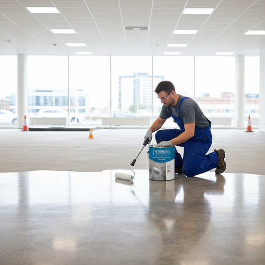 Professional Two Pack Epoxy Dust Sealer Floor Paint for Concrete Showrooms - Durable, Chemical Resistant, Easy to Apply