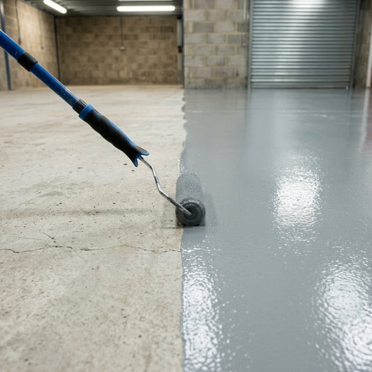 Water-based epoxy floor paint 2.5kg or 5kg satin finish